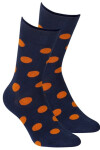 Vzorované pánske ponožky PERFECT MAN-CASUAL BLACK G95 39-41
