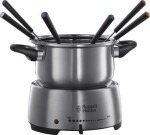 Russell Hobbs Fondue Fiesta 22560-56 strieborná / elektrické fondue / 1200 W / 2 l / 6 vidličiek / udržanie teploty (22560-56)