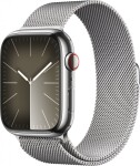 Apple Watch 9 GPS + Cellular 45mm Silver Stainless Steel strieborný (MRMQ3QP/A)