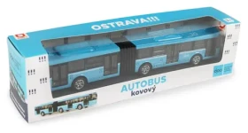 Rappa Kovový kĺbový autobus DPO Ostrava modrý 18 cm