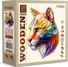 Wooden City Drevené puzzle Farebná Puma 150 dielikov