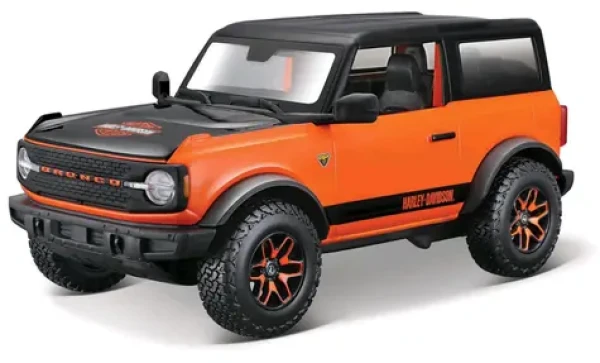 Maisto Harley-Davidson Custom 2021 Ford Bronco čierno-oranžová