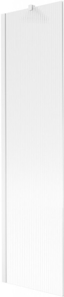 MEXEN/S - Next vaňová zástena FIX 50 x 150, prúžky, biela 895-050-000-00-09-20