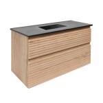 Kúpeľňová skrinka 2 zásuvková s umývadlom Naturel Savona 98x53x44, 8 cm dub Halifax mat SAVONA2100DHC SAVONA2100DHC