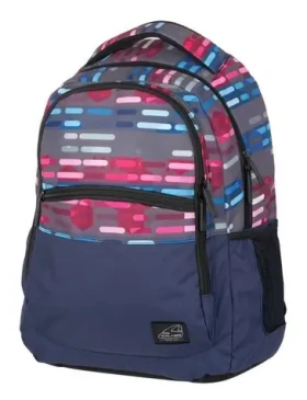 WALKER Školský batoh CLASSIC Lines Blue Pink / 30 l / 45 × 32 × 21 cm (42264-146)