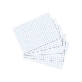 Herlitz Štvorčekované kartičky A7 / 100 ks / biela (10621431)