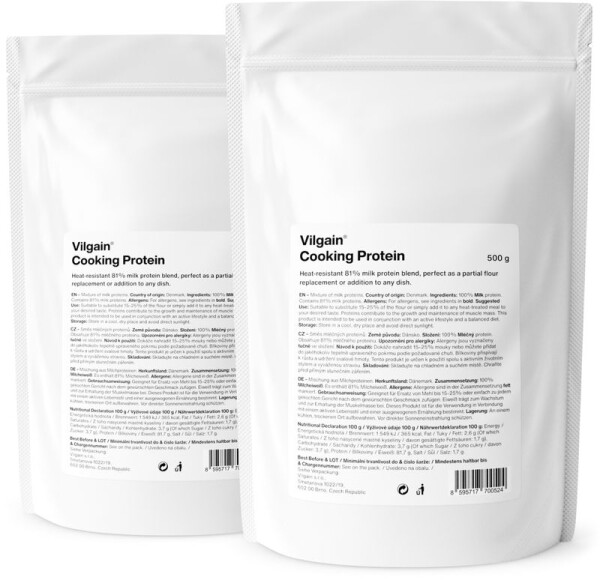 Vilgain 81 % Proteín na pečenie – 2× 500 g
