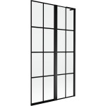 MEXEN/S - Mist L vaňová zástena 2-krídlová pravá 100 x 150, čierna kratka, čierna 8A9L-100-011-70-77-P