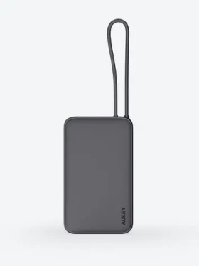 Aukey Spark Sling PB-Y53 sivá / Powerbanka / 10 000 mAh / USB-C kábel
