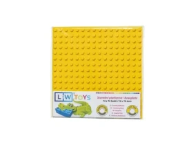 LW Toys Podložka na stavanie JUNIOR 16x16 bodov žltá