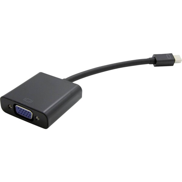 Value Mini-DisplayPort / VGA káblový adaptér Mini DisplayPort konektory, VGA pólové zásuvka 0.15 m čierna 12.99.3125 Kábel DisplayPort; 12.99.3125