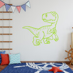 Veselá Stena Samolepka Dinosaurus Farba: béžová, Veľkosť: 60 x 56 cm