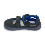 Chlapčenské sandále Barefoot PADY DENIM, protéza, tmavomodré - 21