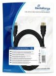 MediaRange MRCS198 čierna / HDMI kábel / High Speed / Ethernet / 18 Gbit / s / 3 m (MRCS198)