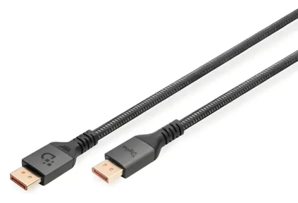 Digitus DisplayPort 2.1 čierny / Kábel / 2 m / 16K / HDCP 2.2 (DB-340111-020-S)