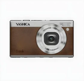 Yashica Tank Compact hnedá / Kompaktný fotoaparát / 12 MP / 4K video / 3 "výklopný displej / 8x zoom (YAS-DGCMTK-BR)