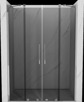 MEXEN/S - Velar Duo posuvné sprchové dvere 160, grafit, chróm 871-160-000-42-01