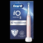 Oral-B iO Series 3 Blush Pink / Elektrická zubná kefka / magnetická iO / 3 režimy / senzor tlaku (iO Series 3 Blush Pink)