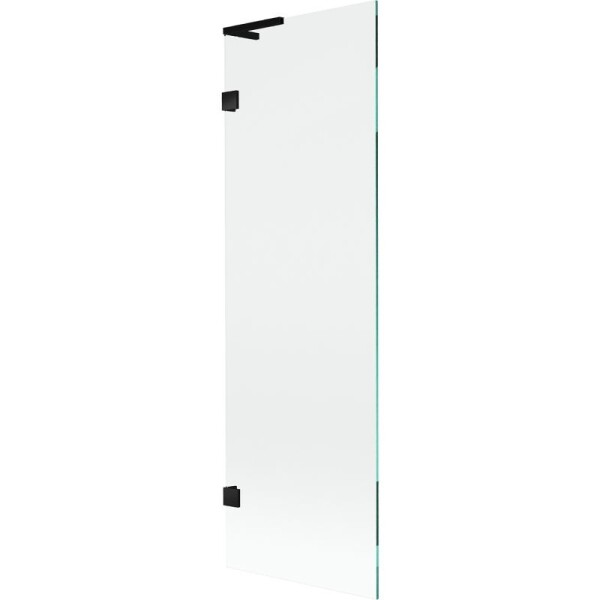 MEXEN/S - Lunar L vaňová zástena FIX 60 x 150, transparent, čierna 897L-060-000-70-00