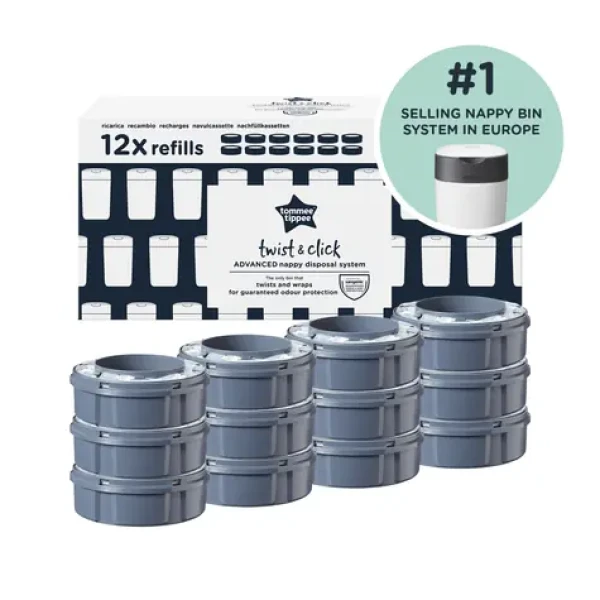 Tommee Tippee Twist Click Náhradné Kazety Výhodné Balenie, 12 ks (85102212)