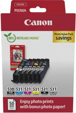 Canon Canon Ink 6117C004 / PGI-530/CLI-531 Multipack BK,C,M,Y,GY