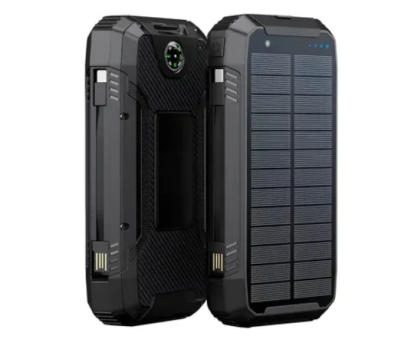 Sunen PowerNeed 20000mAh 1,5W čierna / Powerbanka / solárny panel / bezdrôtové nabíjanie / USB-C PD / QC3.0 (S20000Q)