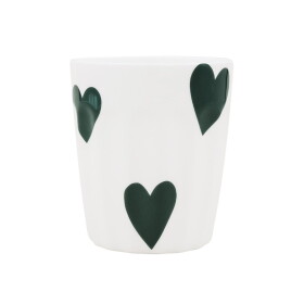 Eulenschnitt Porcelánový hrnek Hearts 290 ml – green