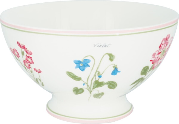 GREEN GATE Porcelánová miska Agnes White 400 ml