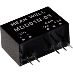 MEAN WELL MDD01N-12 DC / DC menič napätia, modul 42 mA 1 W Počet výstupov: 2 x; MDD01N-12