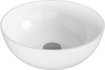 POLYSAN - BANERA ROUND umývadlo na dosku, liaty mramor, priemer 39cm, biela 14337