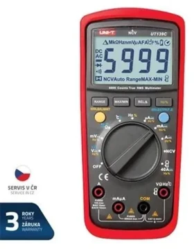 UNI-T UT139C / Multimeter / True RMS / CAT III 600 V / NCV / Podsvietenie LCD (UT139C)