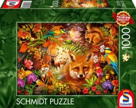 Schmidt Puzzle Kvety, srsť a perie