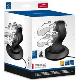 Speed Link TWINDOCK čierna / Nabíjacia dokovacia stanica / PS4 / 2x ovládač (SL-4511-BK)