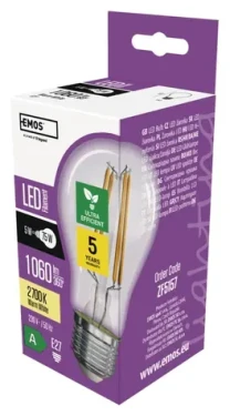 GP MET LED žiarovka A60 E27 5W teplá biela / LED žiarovka / 1060 lm / 2700K / náhrada 75W (1525283275)