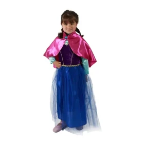 Rappa Detský kostým princezná zimné kráľovstvo Anička DELUXE (M) e-obal