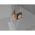 MEXEN/S - Mist-F sprchovací kút skladacie dvere pravá 100 x 70, transparent, meď kartáčovaná 8A6T-100-070-65-00-P