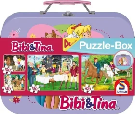 Schmidt Puzzle BibiTina 4v1 v plechovom kufríku