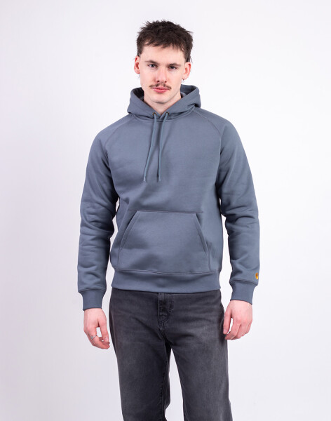 Carhartt WIP Hooded Chase Sweat Cozy Blue/Gold S