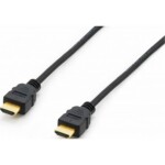 Equip HDMI prepojovací kábel Zástrčka HDMI-A 10.00 m čierna 119373 pozlátené kontakty HDMI kábel; 119373