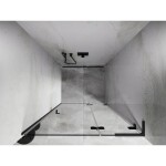 MEXEN/S - Lunar L sprchové dvere krídlové pravé 125, transparent, grafit metal 834L-125-000-95-00-P