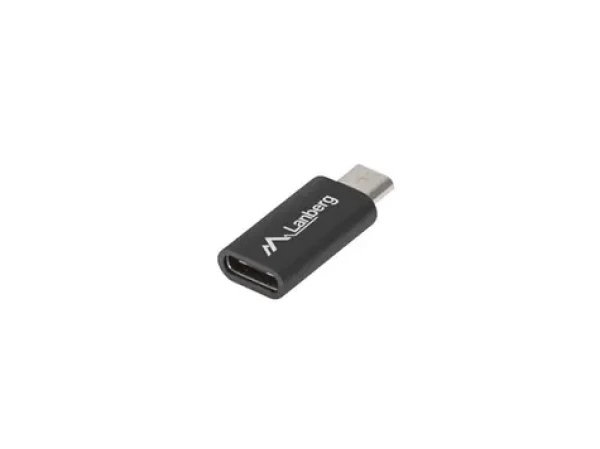 Lanberg AD-UC-UM-01 čierna / Adaptér / USB-C (M) - Micro USB (F) (AD-UC-UM-01)