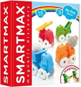 SMARTMAX Magnetická stavebnica Moje prvé vozidlá 13 dielikov