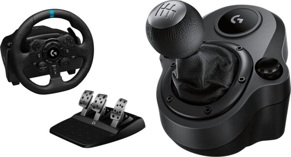 Logitech G923 PS5/PS4/PC (941-000149) + Shifter G29, G920 Driving Force (941-000130)