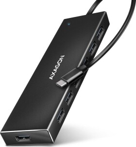 Axagon HUE-F7A 7x USB 3.2 Gen 1 Aluminium Flat Hub, 30 cm USB-C-Kabel