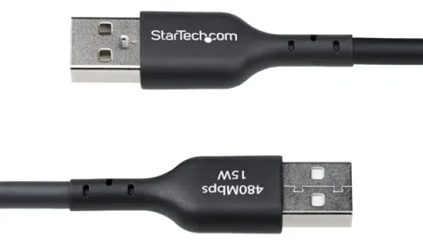StarTech kabel USB-A na USB-C černá / USB 2.0 / 4 m / rychlé nabíjení (USB2AC4MBKE)