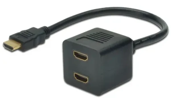 MicroConnect Y-splitter HDMI (M) - 2x HDMI (F) čierna (MONJK8)