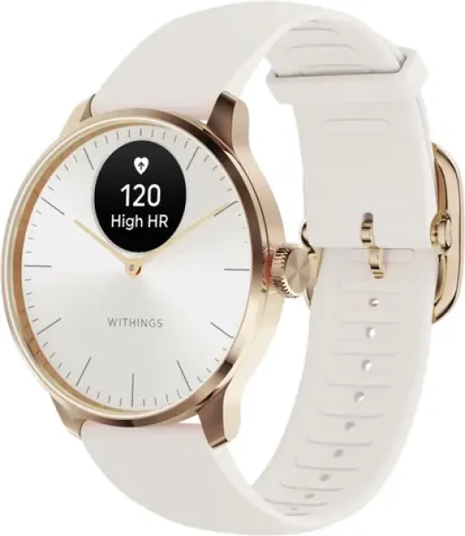 Withings Scanwatch Light 37mm zlatá / Chytré hodinky / OLED 0.63 "/ 5ATM / GPS / BT / výdrž až 30 dní (ICHWA111ALLINTPA)