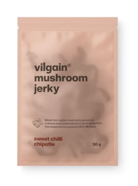 Vilgain Hubové jerky – sladké chipotle chilli 30 g