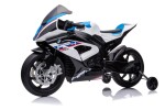 Mamido Detská elektrická motorka BMW HP4 Race JT5001 biela