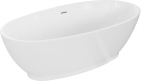 MEXEN/S - Bilbao voľne stojaca vaňa 180 x 90, biela, sifón a prepad biela 51311809000-20